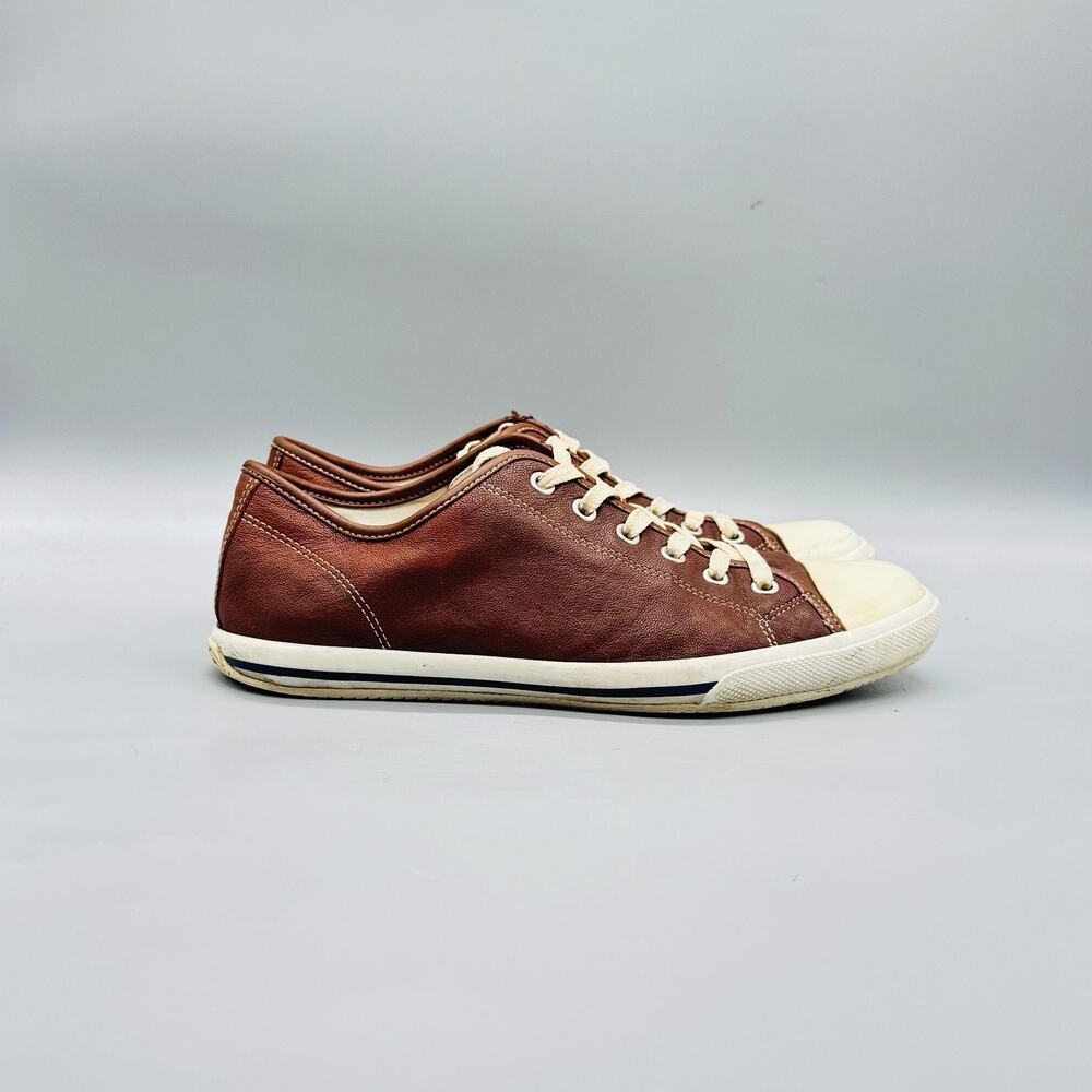 Cole Haan Shoes Mens 8 Brown Leather Vtg Air Casual Walking Sneakers Comfort